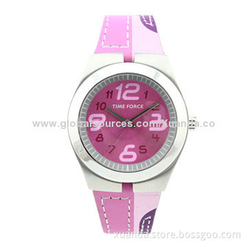 2014 fashion newest design, ladies favorites, stainless steel case, genuine leather strap